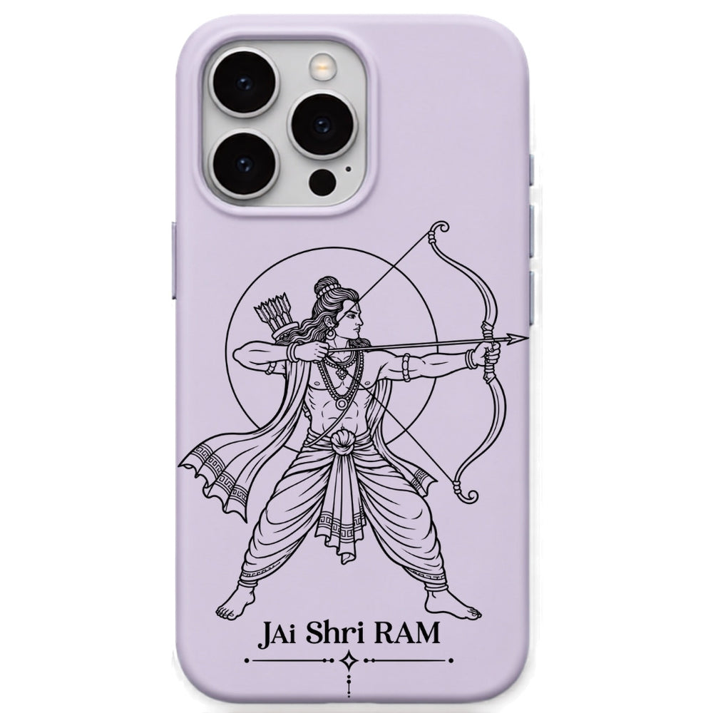Jai Shri Ram Archer phone cover in Lavender