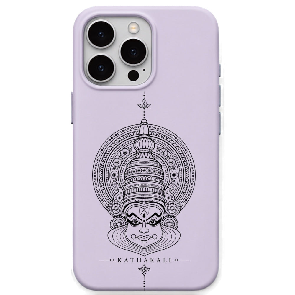 Kathakali Heritage Mask phone cover in Lavender