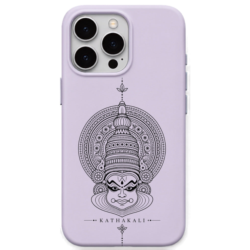 Kathakali Heritage Mask phone cover in Lavender
