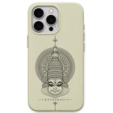Kathakali Heritage Mask phone cover in Lemon Yellow