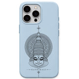 Kathakali Heritage Mask phone cover in Sky Blue