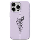 Krishna Flute & Peacock Feather phone cover in Lavender