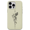 Krishna Flute & Peacock Feather phone cover in Lemon Yellow