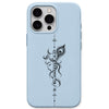 Krishna Flute & Peacock Feather phone cover in Sky Blue