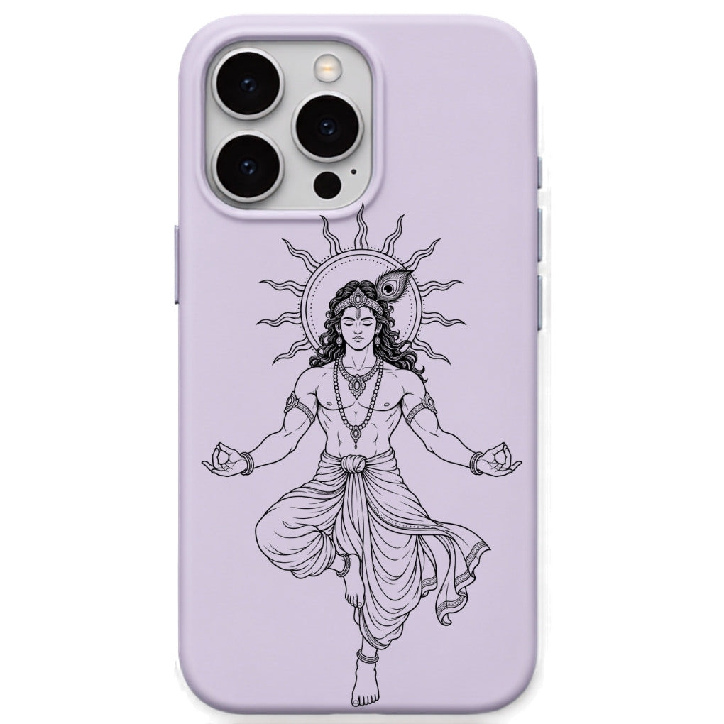 Krishna Radiant Calm phone cover in Lavender