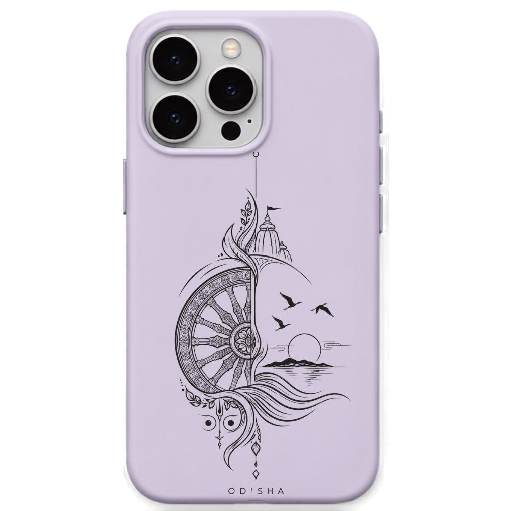 Puri Odisha Heritage phone cover in Lavender