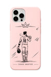 Virat King Blush Pink cricket mobile cover