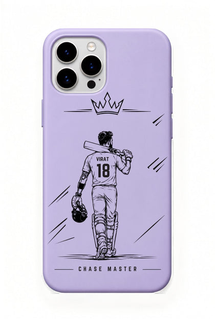 Virat King Lavender cricket mobile cover