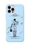 Virat King Sky Blue cricket mobile cover