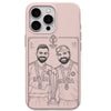 Virat & Rohit Worldcup Blush Pink cricket mobile cover