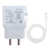 Vivo Y73s 2 Amp 9V Dual Engine Fast Mobile Charger with Type C Cable