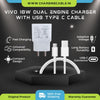 Vivo Y31 Dual Engine Charge 18W Fast Mobile Charger With Type-C Data Cable
