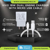 Vivo 18W Dual Engine USB Charger (Adapter With Cable)