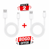 Vivo Y31s Original Type C Cable And Data Sync Cord-White (Pack Of 2)