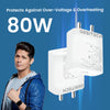 Vivo 66W/80W Flash Charger | Supports All Vivo Models upto 80W With Type C Cable