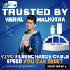 Vivo Y200e 5g FlashCharge 2.0 Original Type C Cable And Data Sync Cord-White