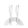 White Type-C to Type-C charge and sync cable, 1m
