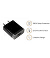 Poco C31 Fast 10W Mobile Charger 2 Amp With Data Cable Black