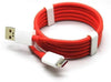 Oneplus One Dash Type C Cable Charging & Data Sync Cable-Red-100CM-chargingcable.in